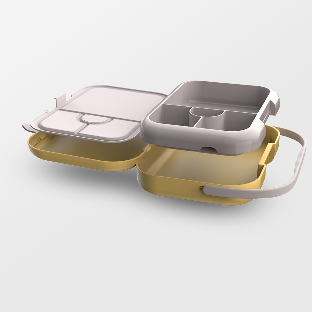 brotdose_lunchbox_auslaufsicher_bpafrei_gelb_offen Auslaufsichere und BPA freie Lunchbox in Gelb