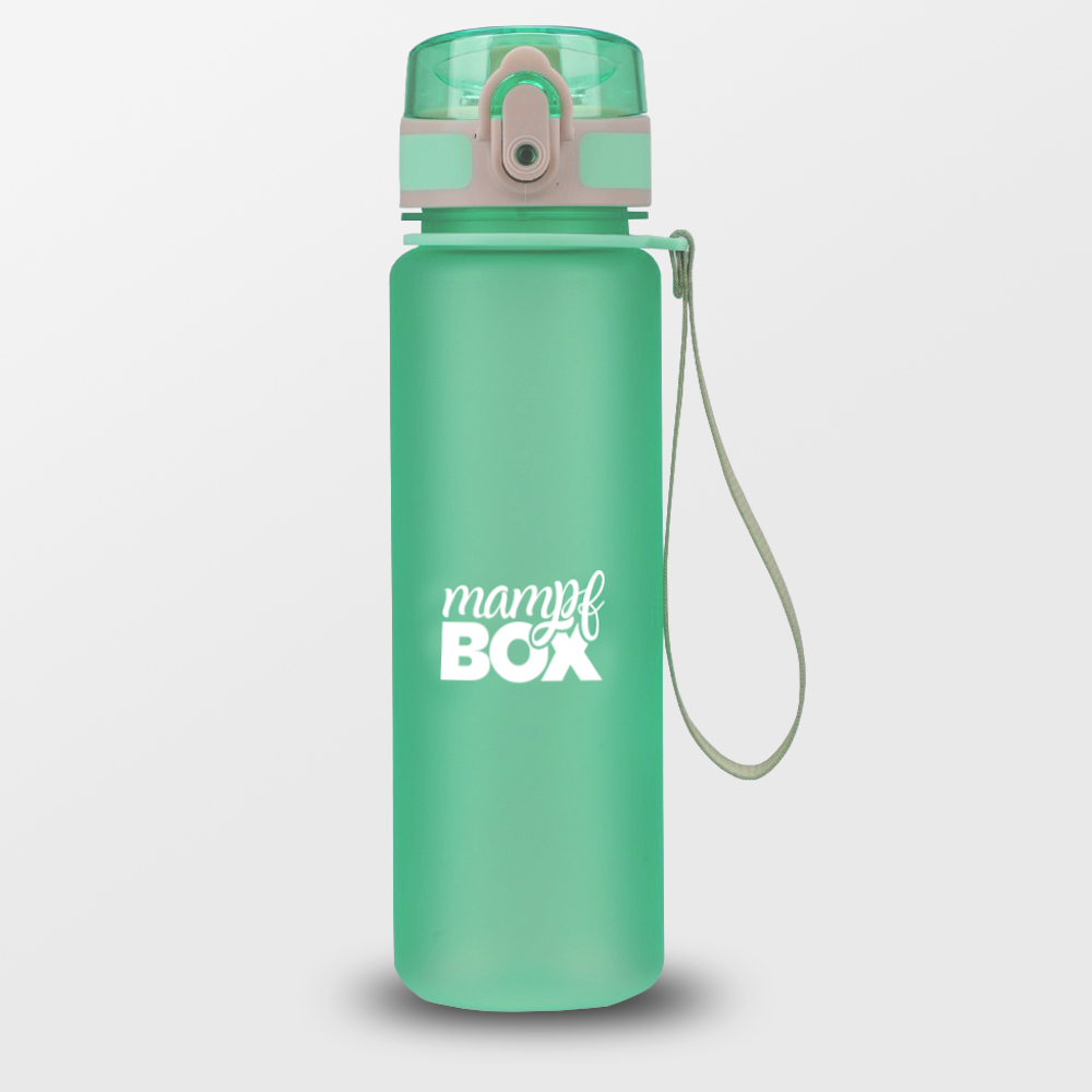 500ml auslaufsichere Trinkflasche in gruen. BPA-frei und Sprudelwasser geeignet. Ideal für Kinder in Schule und Kindergarten.