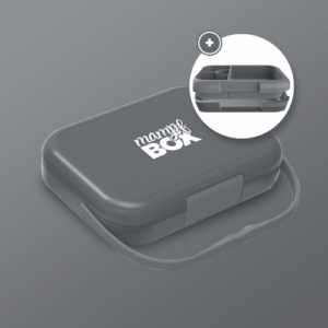 Brotdose + Kühlakku | Grau