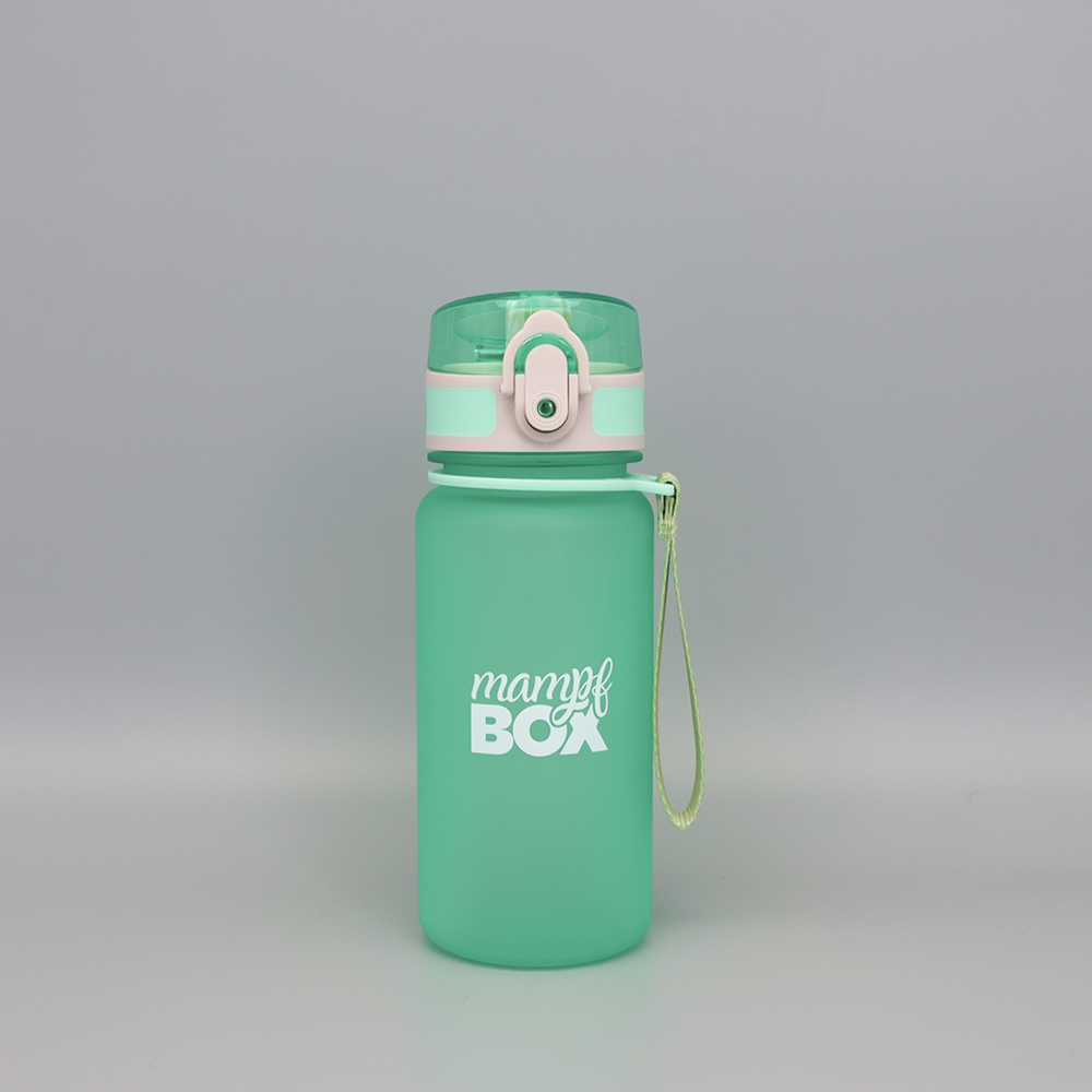 Grüne Wasserflasche für Kinder mit 350 ml Fassungsvermögen