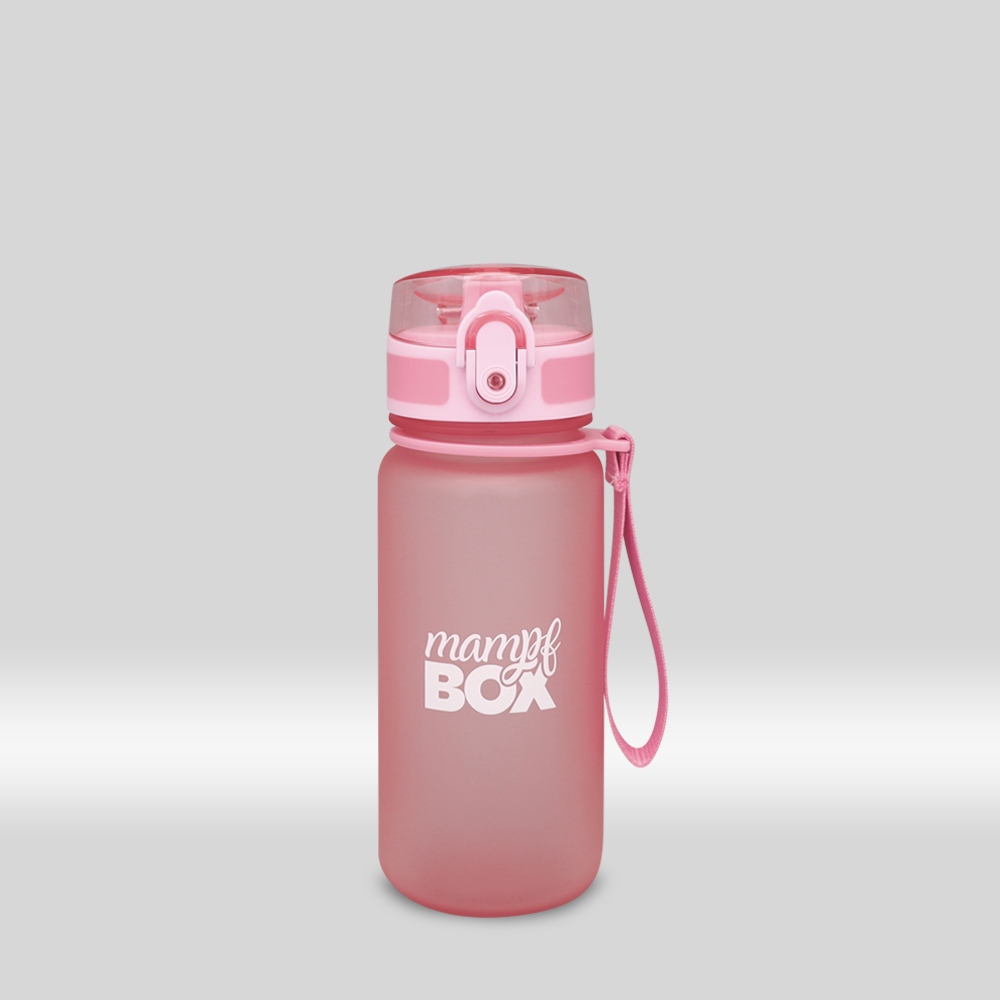 Pinke Trinkflasche für Kindergarten mit 350 ml Fassungsvermögen