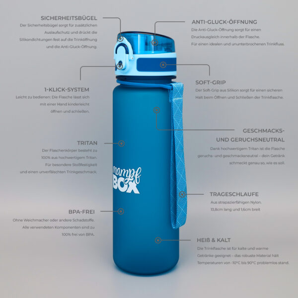 Trinkflasche für Kohlensäure 500ml – Auslaufsicher