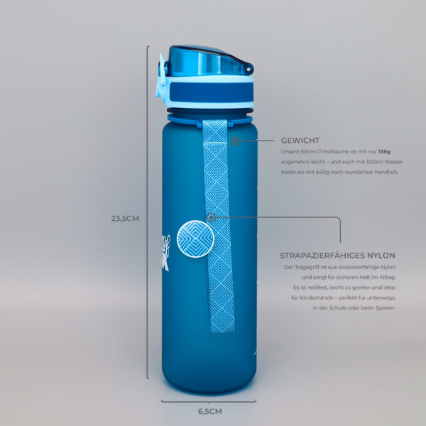 Trinkflasche für Kohlensäure 500ml – Auslaufsicher